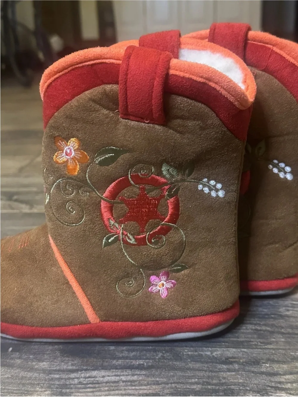 ciccabella cowgirl kids slippers